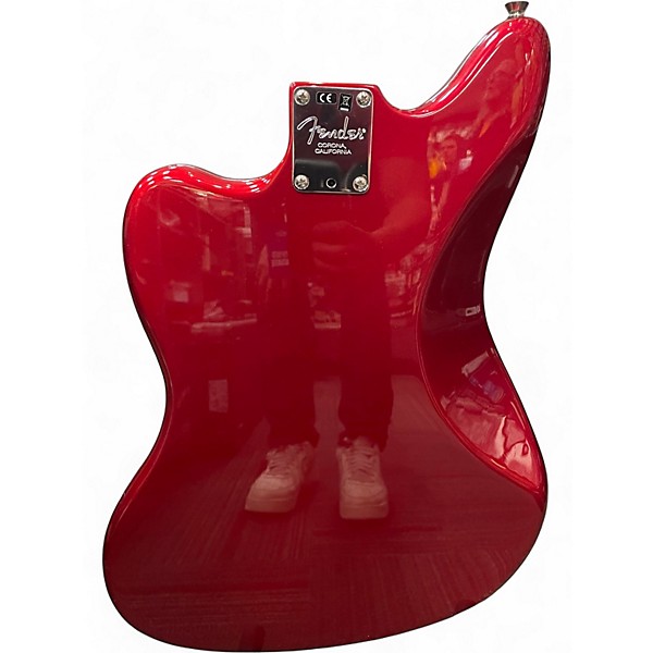 Used Fender American Professional Jaguar Candy Apple Red Solid Body Electric Guitar