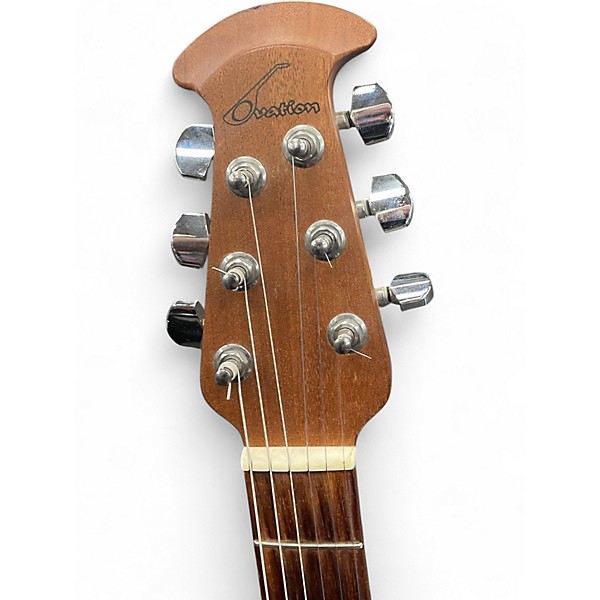 Used Ovatiomn G868 Black Onyx Acoustic Electric Guitar