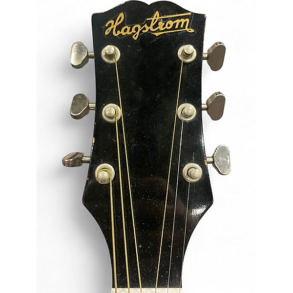 Vintage 1970s Hagstrom H-22 2 Color Sunburst Acoustic Guitar