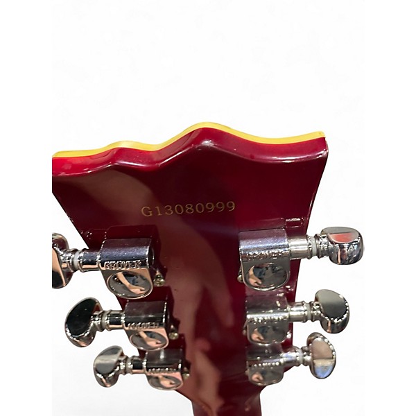 Used Giannini GSH-350 Candy Apple Red Metallic Hollow Body Electric Guitar