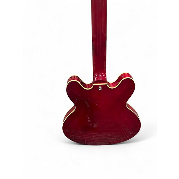 Used Giannini GSH-350 Candy Apple Red Metallic Hollow Body Electric Guitar