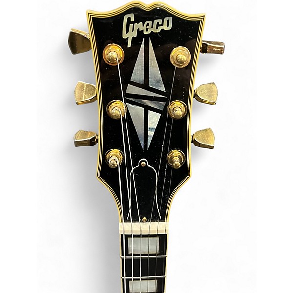 Vintage 1980s Greco EGC Black Solid Body Electric Guitar