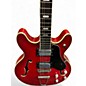Vintage 1970s Greco hollow body Crimson Red Trans Hollow Body Electric Guitar