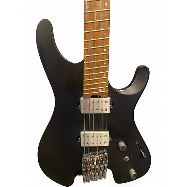 Used Ibanez QX52 Q HEADLESS FLAT BLACK Solid Body Electric Guitar
