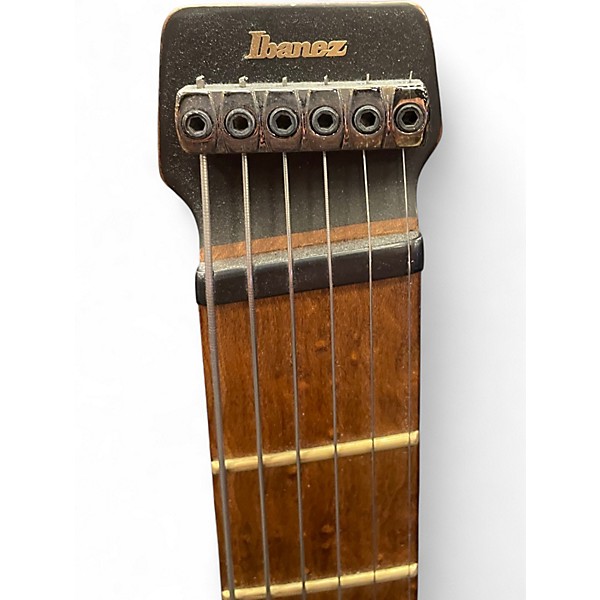 Used Ibanez QX52 Q HEADLESS FLAT BLACK Solid Body Electric Guitar