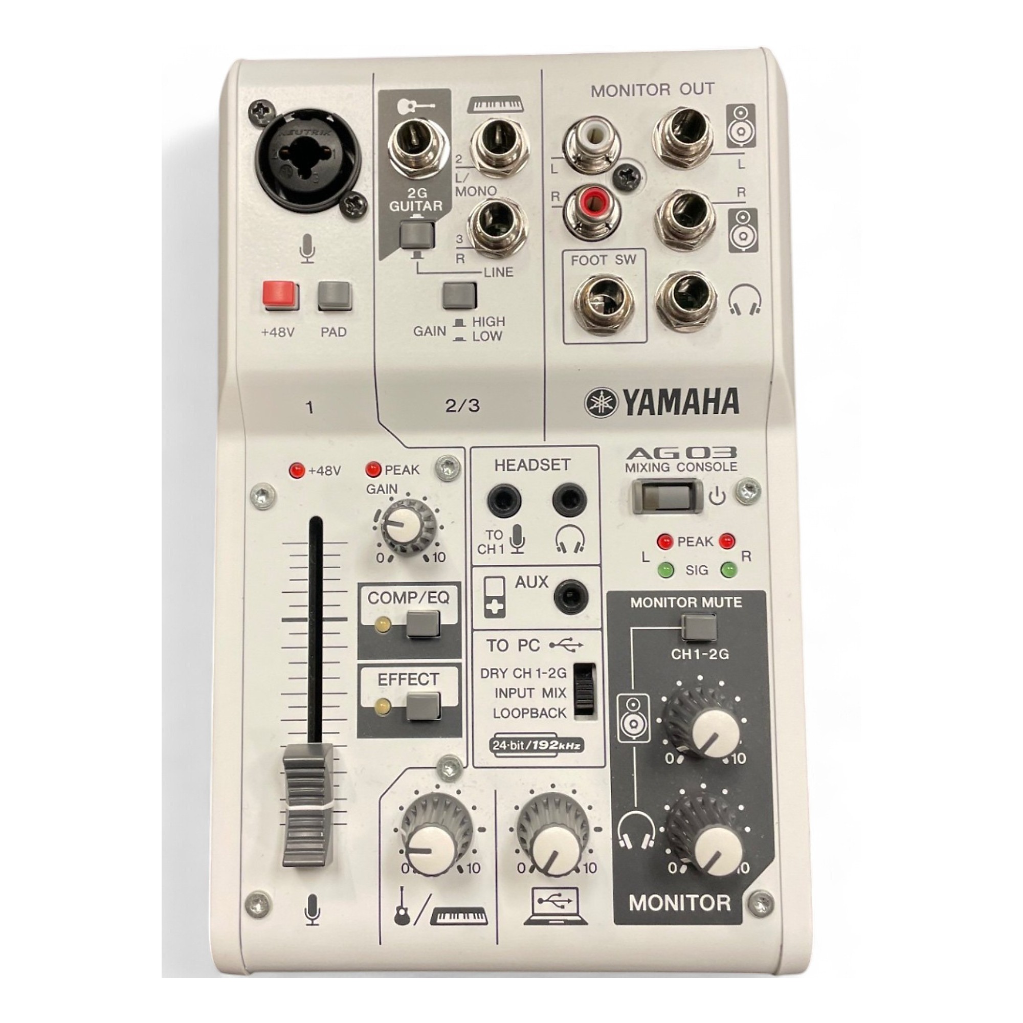 Used Yamaha ag03 mixing console Powered Mixer | Guitar Center
