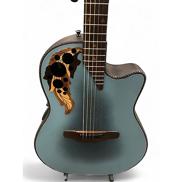 Vintage 1992 Adamas 15818 Blue Acoustic Guitar