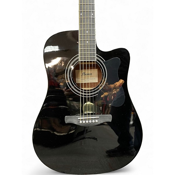 Used Ibanez V70CE Black Acoustic Electric Guitar