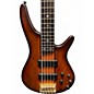 Used Ibanez SR755 5 String Natural Electric Bass Guitar