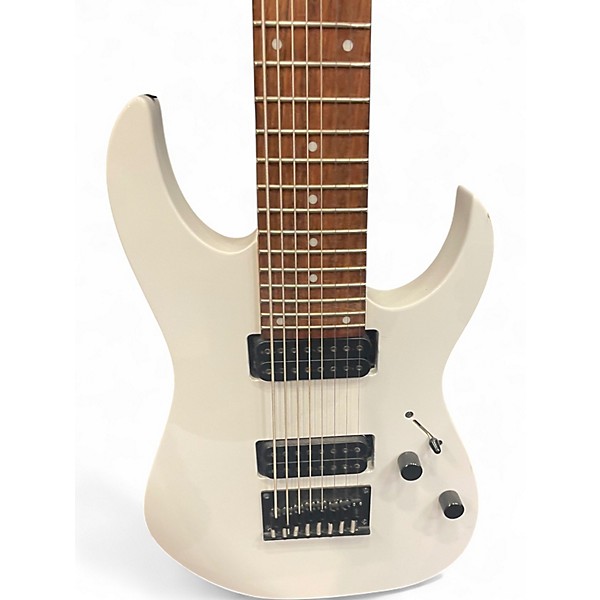 Used Ibanez RG8 8 String WHITE Solid Body Electric Guitar