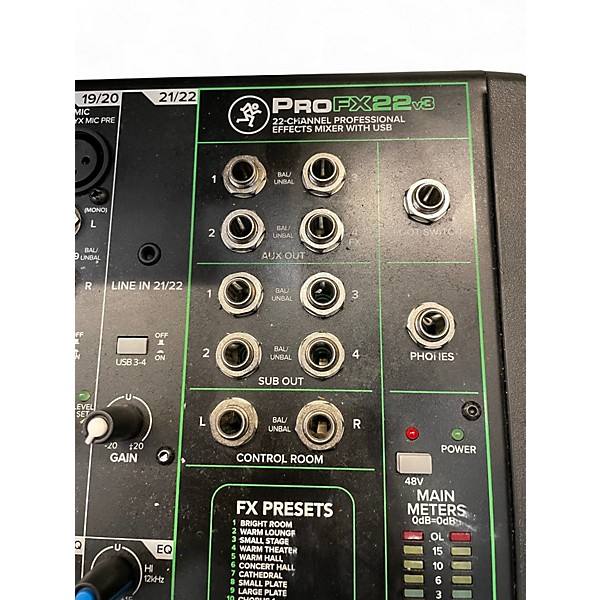 Used Mackie PROFX22 v3 Unpowered Mixer