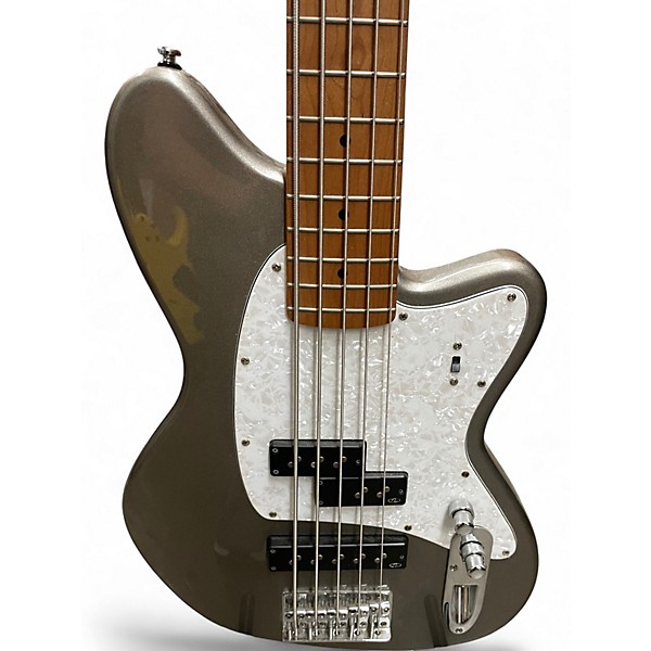 Used Ibanez TMB505 Silver Electric Bass Guitar