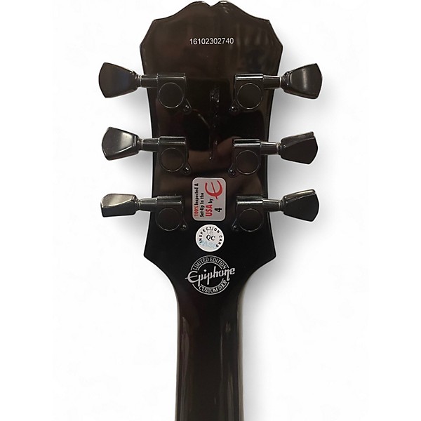 Used Epiphone MKH LES PAUL CUSTOM Ebony Solid Body Electric Guitar