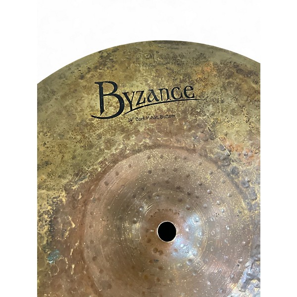 Used MEINL 14in BYZANCE DARK HI HATS BOTTOM Cymbal