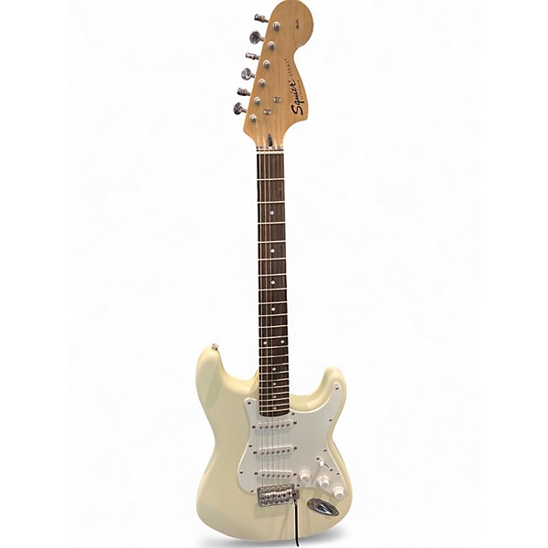 Used Squier Affinity Stratocaster Olympic White Solid Body Electric Guitar