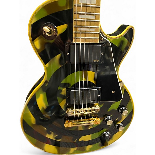 Vintage 2003 Gibson Zakk Wylde Signature Les Paul CAMO SWIRL Solid Body Electric Guitar