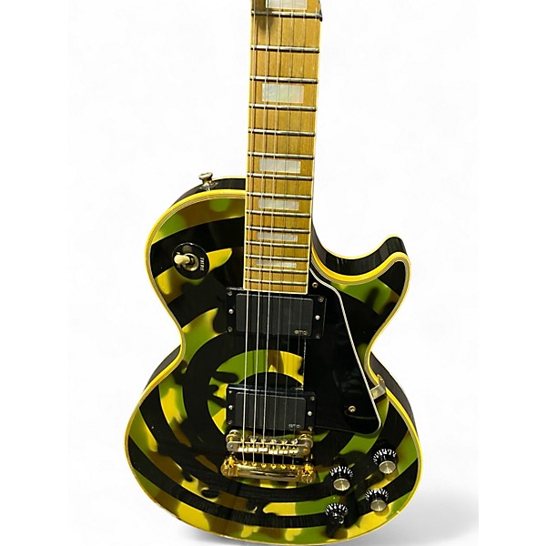 Vintage 2003 Gibson Zakk Wylde Signature Les Paul CAMO SWIRL Solid Body Electric Guitar