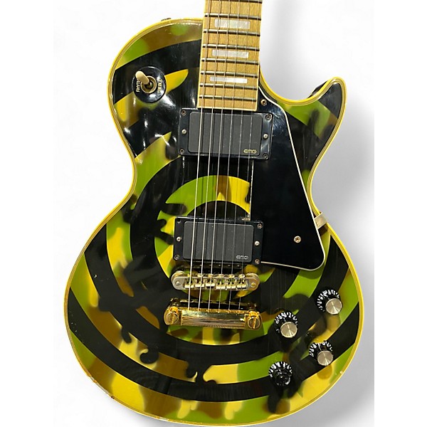Vintage 2003 Gibson Zakk Wylde Signature Les Paul CAMO SWIRL Solid Body Electric Guitar