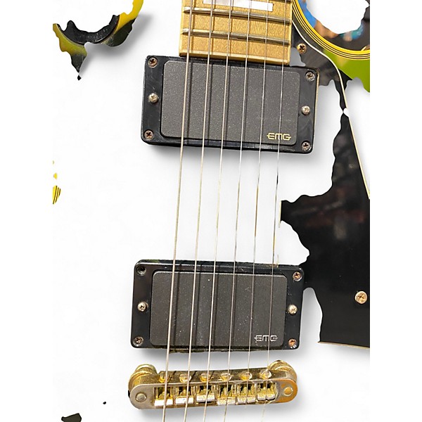 Vintage 2003 Gibson Zakk Wylde Signature Les Paul CAMO SWIRL Solid Body Electric Guitar