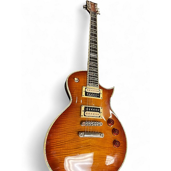 Used ESP LTD DELUXE Brown Sunburst Solid Body Electric Guitar