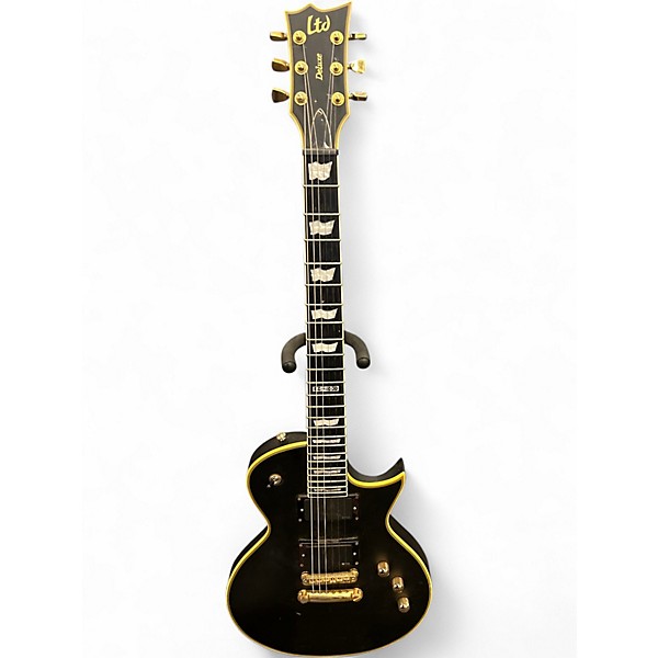 Used ESP LTD EC1000 BLACK AND GOLD Solid Body Electric Guitar