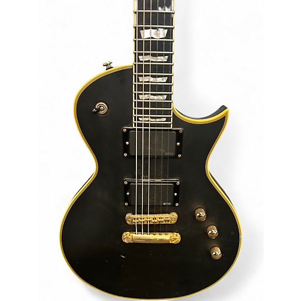 Used ESP LTD EC1000 BLACK AND GOLD Solid Body Electric Guitar