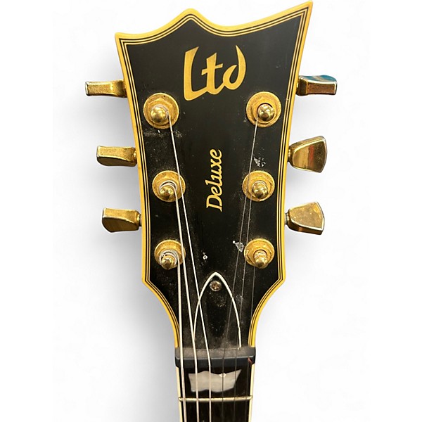 Used ESP LTD EC1000 BLACK AND GOLD Solid Body Electric Guitar