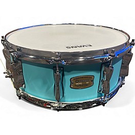 Used Yamaha 14X5.5 Stage Custom Snare Seafoam Green Drum