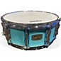 Used Yamaha 14X5.5 Stage Custom Snare Seafoam Green Drum thumbnail