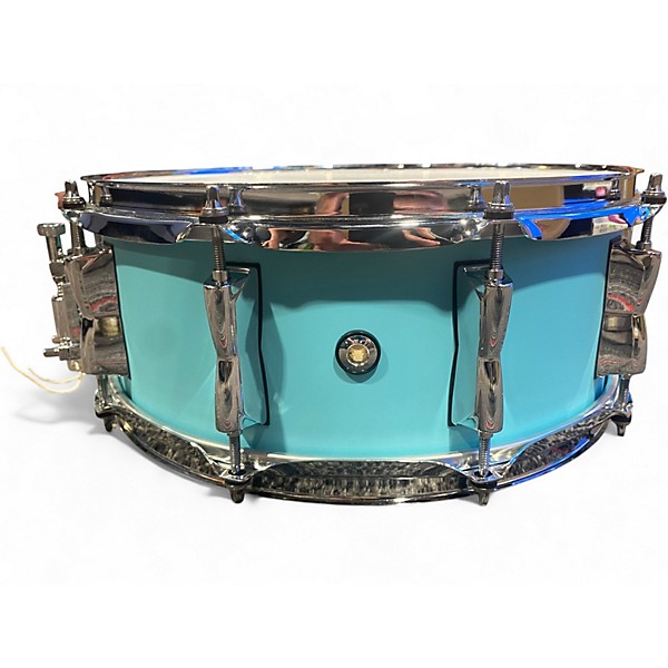 Used Yamaha 14X5.5 Stage Custom Snare Seafoam Green Drum