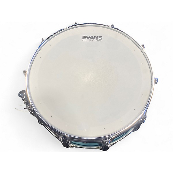 Used Yamaha 14X5.5 Stage Custom Snare Seafoam Green Drum