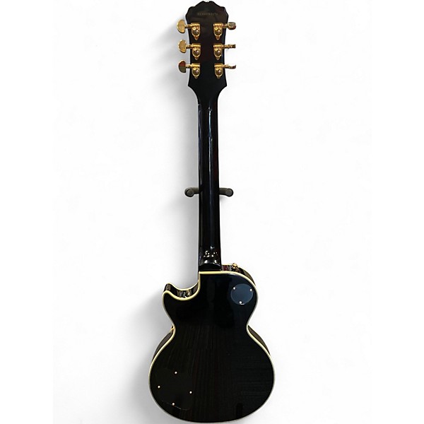 Used 2008 Epiphone Les Paul Custom Black Solid Body Electric Guitar
