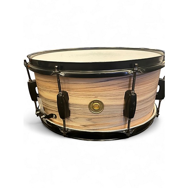 Used TAMA 14in WOODWORKS POPLAR ZEBRAWOOD Drum