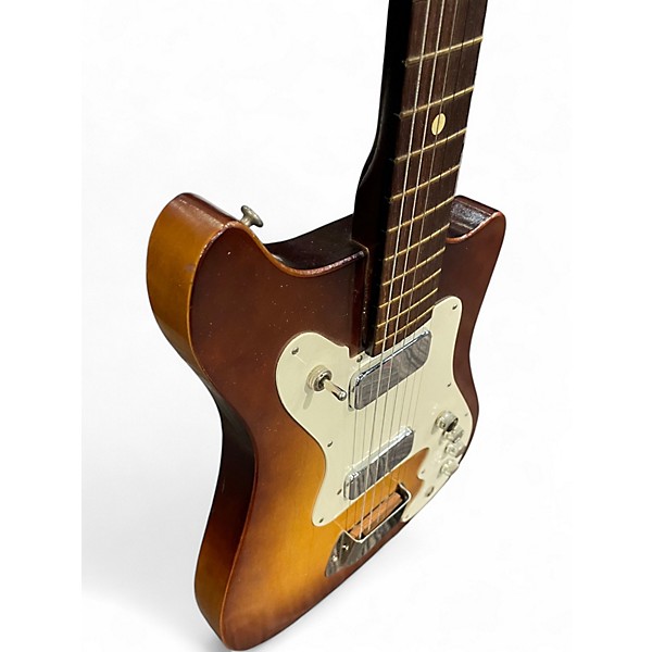 Vintage 1960s Kay 1960's kay vanguard Tobacco Burst Solid Body Electric Guitar