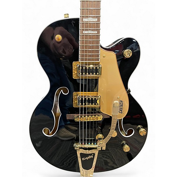 Used Gretsch Guitars G5427TG Black and Gold Hollow Body Electric Guitar