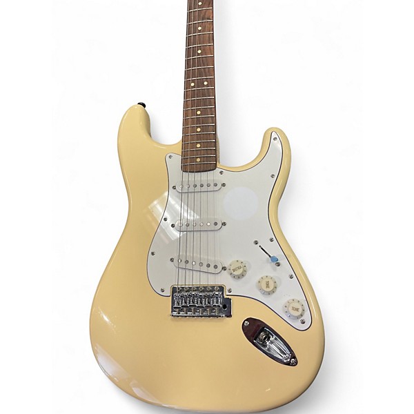 Used Squier Vintage Modified 70s Stratocaster yellow Solid Body Electric Guitar