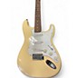 Used Squier Vintage Modified 70s Stratocaster yellow Solid Body Electric Guitar thumbnail