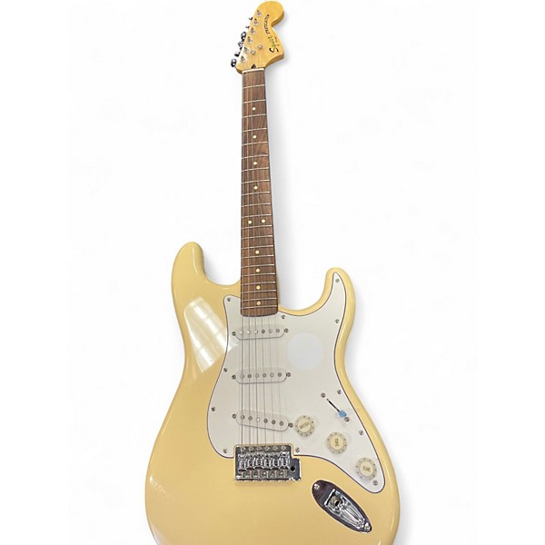 Used Squier Vintage Modified 70s Stratocaster yellow Solid Body Electric Guitar