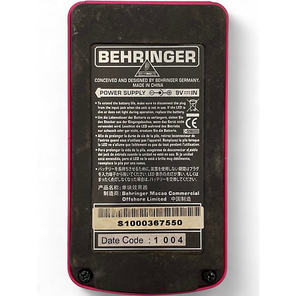 Used Behringer SM400 Super Metal Effect Pedal