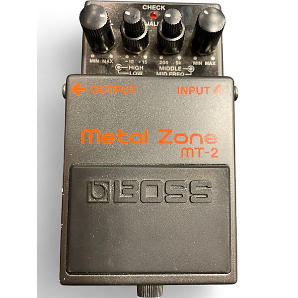 Used BOSS MT2 Metal Zone Distortion Effect Pedal