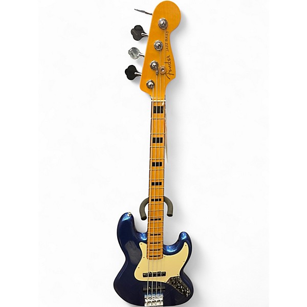 Used Fender American Ultra Jazz Bass COBRA BLUE Electric Bass Guitar