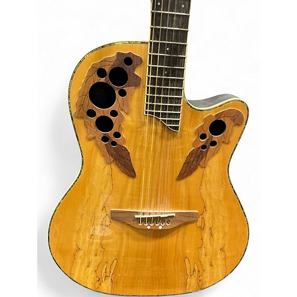 Used Ovation CE44P-SM Natural Acoustic Electric Guitar