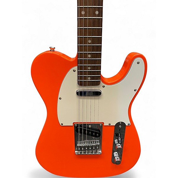 Used Squier Affinity Telecaster Tangerine Solid Body Electric Guitar