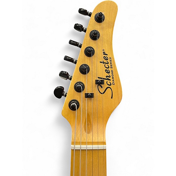 Used Schecter Guitar Research Monster T Style Black Solid Body Electric Guitar