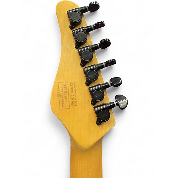 Used Schecter Guitar Research Monster T Style Black Solid Body Electric Guitar