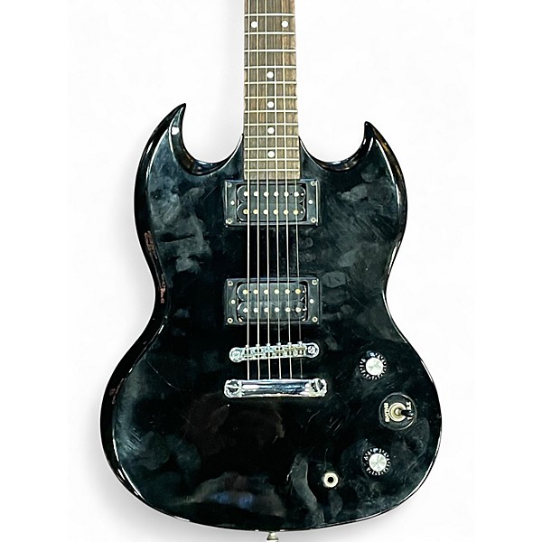 Used 2002 Epiphone BULLY Black Solid Body Electric Guitar