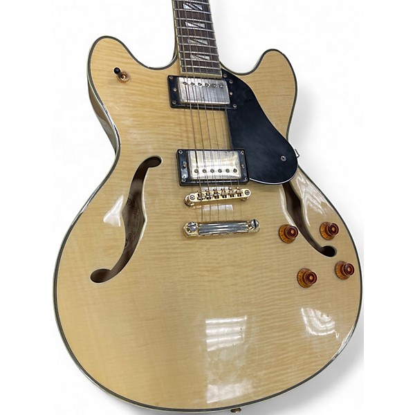 Used Washburn HB-35 Nautral Gloss Hollow Body Electric Guitar