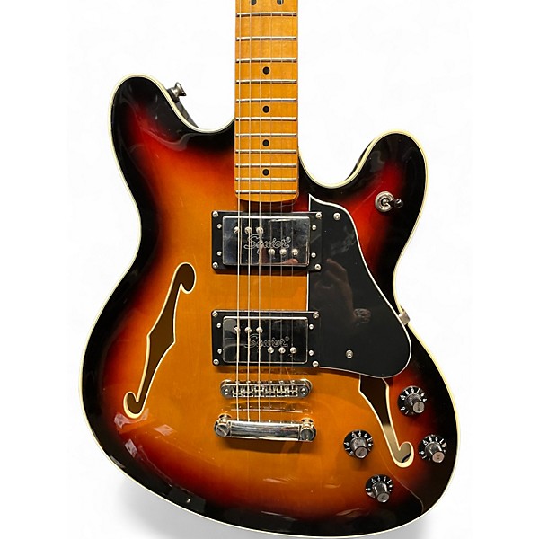 Used Squier Classic Vibe Starcaster 3 Color Sunburst Hollow Body Electric Guitar
