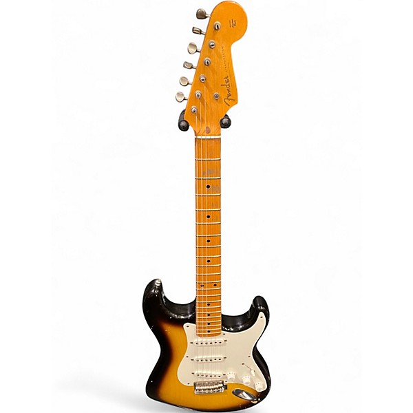 Used Fender Custom Shop 56 Relic Stratocaster 2 Color Sunburst Solid Body Electric Guitar