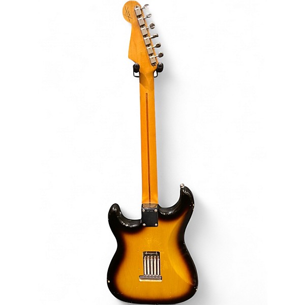 Used Fender Custom Shop 56 Relic Stratocaster 2 Color Sunburst Solid Body Electric Guitar